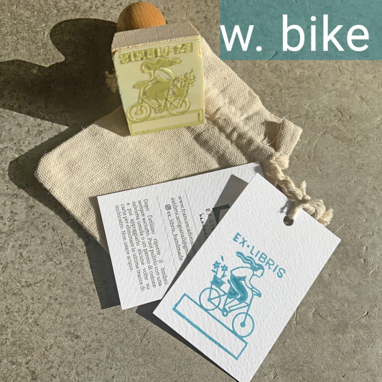 ex libris handmade_standard-en-wbike_francesca-dimanuele-t